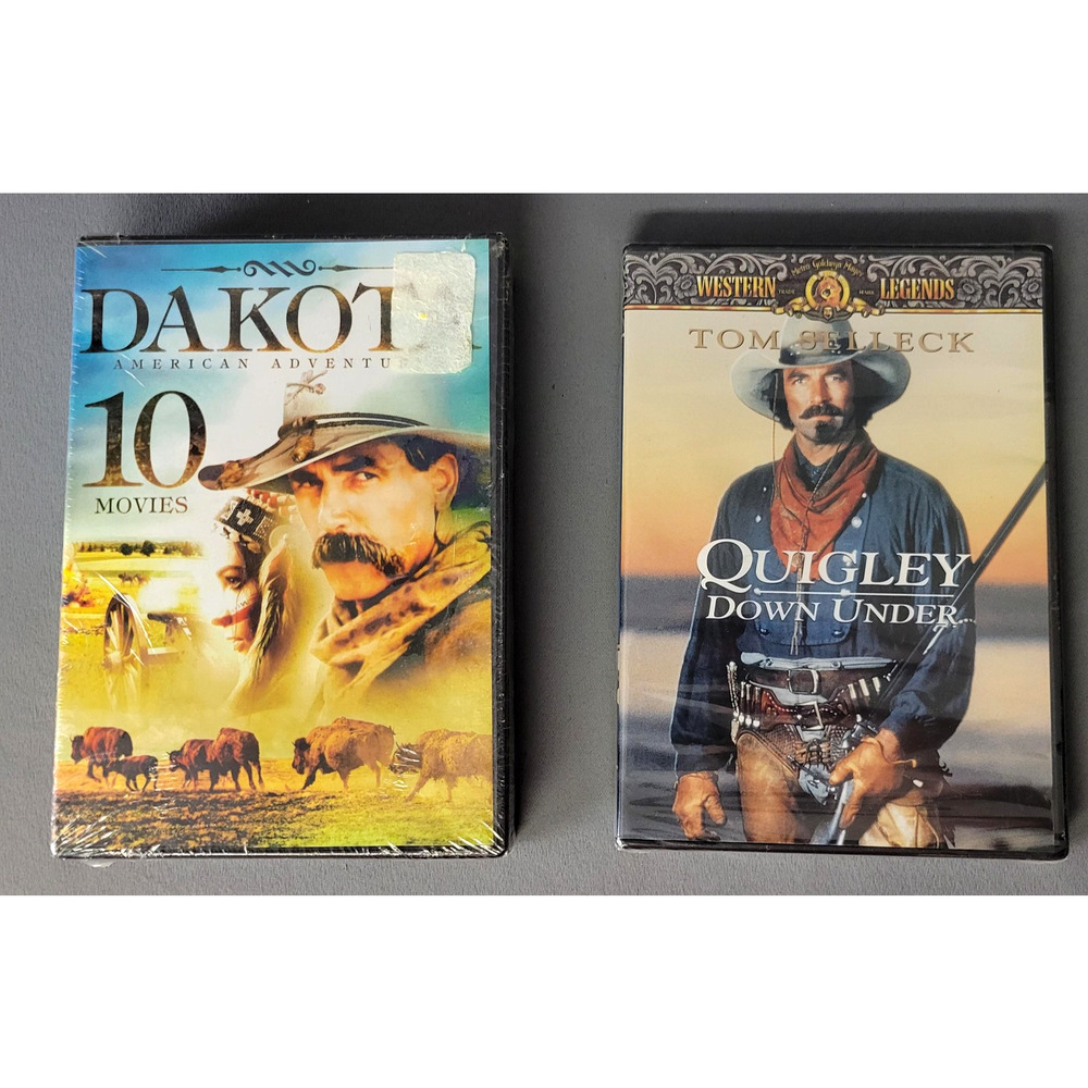 DVD Lot 3 Western Movies Sealed Quigley Down‎ Under Dakota American Adventures